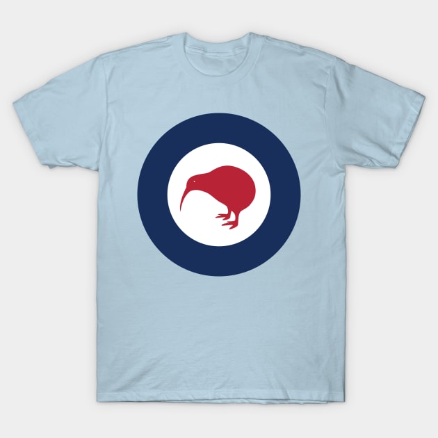 Royal New Zealand Air Force Kiwi Roundel T-Shirt by tushalb